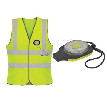 Sikkerhedsvest med lys