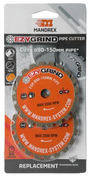 Mandrex EzyGrind skæreskive, 2-pak / Ø90-150 mm / stor
