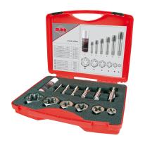 Gevindværktøj-sæt UNC 1/4"–1", 44 dele, HSS, trækassette