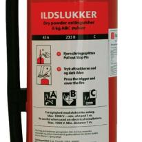 Falck pulverslukker, 6 kg.