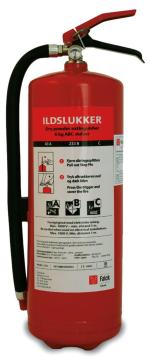 Falck pulverslukker, 6 kg. Falck pulverslukker, 6 kg.