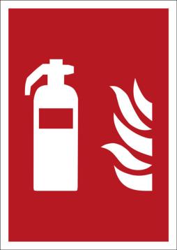 Ildslukker, brandskilt, selvklæbende (A4)