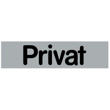 Skilt "Privat" selvklæbende Skilt "Privat" selvklæbende