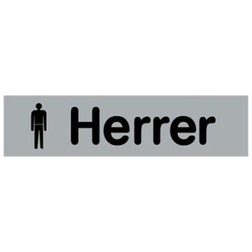 Skilt "Herrer" selvklæbende
