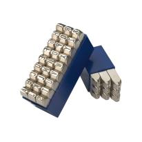 Bogstav prægestempler (A-Z+&) 5 mm i plastetui (Extra)