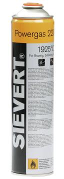 Gasflaske Sievert Powergas, 336 g, EU 7/16"