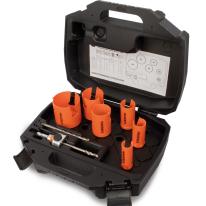 Hulsavsæt (kopbor) "Elektriker" 22-64 mm - med OneClick skiftesystem