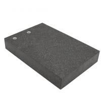 Granitbord 300x200x50 mm med 2xM8 gevindhuller DIN 876 Grad 0
