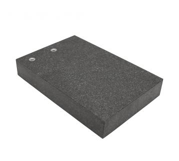 Granitbord 300x200x50 mm med 2xM8 gevindhuller DIN 876 Grad 0