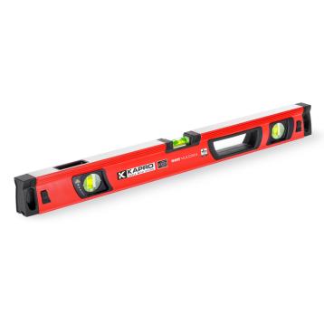 KAPRO VULCAN Prof. vaterpas 60 cm med DualView, V-spor og 3 acryl-libeller