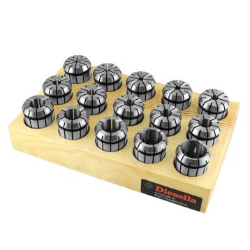 ER32 spændetænger i sæt 3-20 mm (DIN 6499B / ISO 15488)