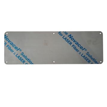 Rustfri plade til afblænding af brevsprække, 360 x 120 mm