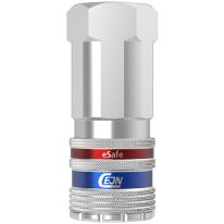 Lynkobling til trykluft, indvendigt gevind G 3/8", CEJN eSafe 410