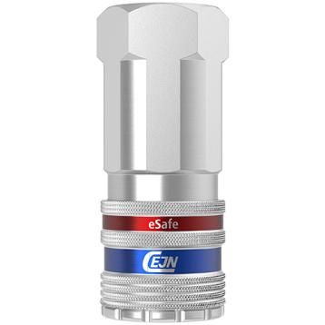 Lynkobling til trykluft, indvendigt gevind G 3/8", CEJN eSafe 410
