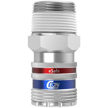 Lynkobling til trykluft, udvendigt gevind R 3/4", CEJN eSafe 410 Lynkobling til trykluft, udvendigt gevind R 3/4", CEJN eSafe 410