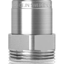 Indstiksnippel til trykluft, udvendigt gevind R 3/8", CEJN 410