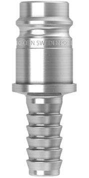 Indstiksnippel til trykluft, slangetilslutning 5/8" (16 mm), CEJN 410