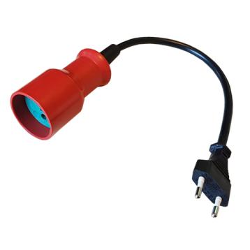 stikadapter/omformer - Han flad + Hun rund stikadapter/omformer - Han flad + Hun rund