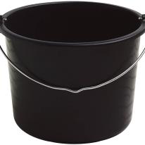 Allroundspand med metalhank, 20 L, sort