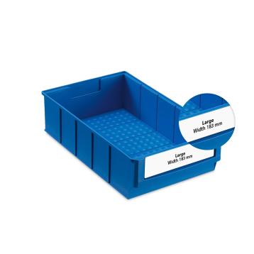 Etiket bred version for lagerkasse bredde = 183 mm (Forpakning med 60 stk)