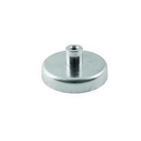 Ferrit pottemagnet Ø63 mm M8 gevindbøsning (320N)