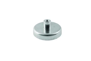 Ferrit pottemagnet Ø63 mm M8 gevindbøsning (320N)