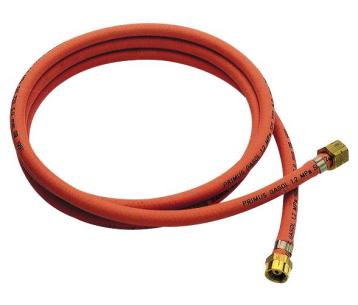 Gasslange 4 m, Ø5 mm, 3/8" venstregevind, Sievert Gasslange 4 m, Ø5 mm, 3/8" venstregevind, Sievert