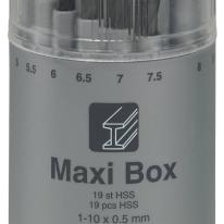 Borsæt Luna Maxi-Box, 1-10 mm, 19 dele