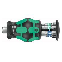 Wera kompakt bitsskruetrækker m. magasin, Stubby