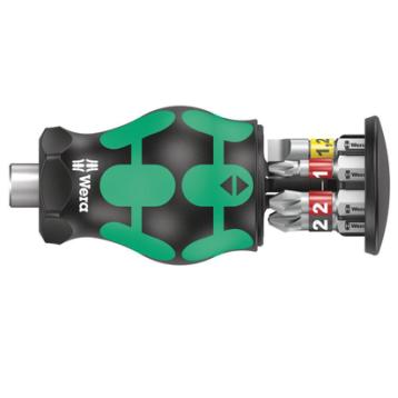 Wera kompakt bitsskruetrækker m. magasin, Stubby 2