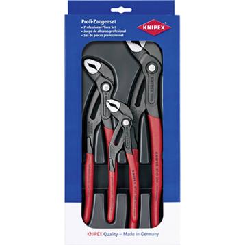Knipex vandpumpetangsæt, 3 dele, Cobra