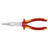 Knipex VDE fladrundtang lige, 200 mm