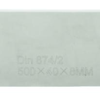 Retteskinne 500x30x6 mm i stål DIN 874/2