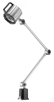 WRKPRO LED Maskinlys "HYDRA X" med 400x400 mm arm12W / AC 100V-240V / IP65 / 1020 Lm / Plast fod