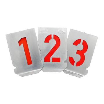 Stencil sæt med tal 0-9 med 20 mm tegnhøjde(10 dele)