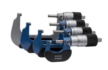 Mikrometerskrue 25-50 x 0,01 mm med stor trommelog 1/100-aflæsning Mikrometerskrue 25-50 x 0,01 mm med stor trommelog 1/100-aflæsning
