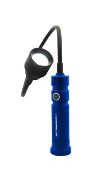 WRKPRO arbejdslampe "M2" COB LED med flex-arm, Ø25 mm lampehoved, magnet og genopladeligt batteri