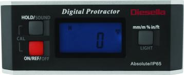 Digital vaterpas 4x90° x 0,1° LCD display & IP65