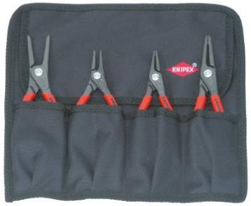 Låseringstangsæt Knipex 00 19 57, 4 tænger, lige Låseringstangsæt Knipex 00 19 57, 4 tænger, lige