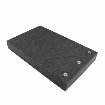Granitbord 400x250x50 mm med 3xM8 gevindhuller DIN 876 Grad 0