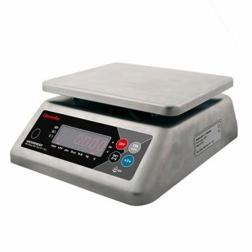 IP68 Bordvægt 30 kg / inddeling 10 g med kabinet i rustfrit stål IP68 Bordvægt 30 kg / inddeling 10 g med kabinet i rustfrit stål