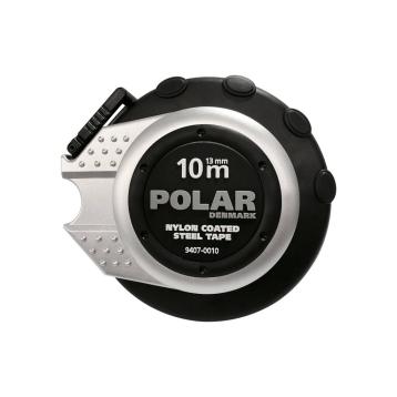 Målebånd 10 mtr.x 13 mm Steel Tape, Nylon belagt