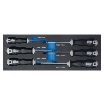 Skruetrækkersæt torx 6 stk.