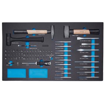 XL sæt med hamre og mejsler mm.