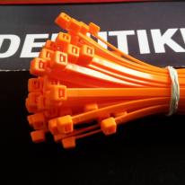 Kabelbinder orange 4,8 x 200 mm. 100 stk.