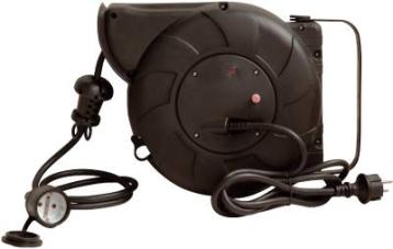 Kabeltromle selvoprulle, Malmbergs H05RR-F 3G1,5, IP44, 12 + 2 m Kabeltromle selvoprulle, Malmbergs H05RR-F 3G1,5, IP44, 12 + 2 m