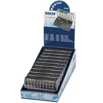 Salgsdisplay m. 1/4" Bitssæt, 10 sæt à 71 dele