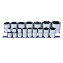 Skinnesæt m/ Toppe 1/2" tommer 15 dele