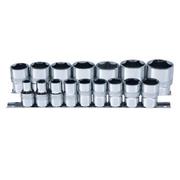 Skinnesæt m/ Toppe 1/2" tommer 15 dele