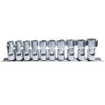 Skinnesæt m/ Ledtoppe 3/8" mm 10 dele